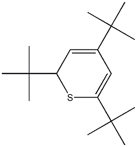 2,4,6-Tri-tert-butyl-2H-thiopyran 结构式