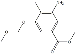 3-(Methoxymethoxy)-4-methyl-5-aminobenzoic acid methyl ester 结构式