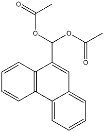 9-(Diacetoxymethyl)phenanthrene 结构式