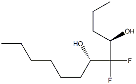 (4R,6S)-5,5-Difluorododecane-4,6-diol 结构式