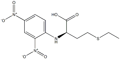 (2R)-4-(Ethylthio)-2-(2,4-dinitrophenylamino)butyric acid 结构式