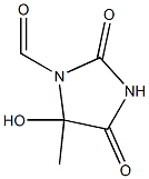 2,4-Dioxo-5-hydroxy-5-methylimidazolidine-1-carbaldehyde 结构式