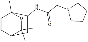 N-(1,8-Epoxy-p-menthan-2-yl)-1-pyrrolidineacetamide 结构式
