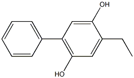 2-Ethyl-5-phenyl-1,4-benzenediol 结构式