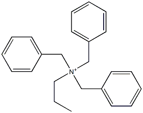 Propyltribenzylaminium 结构式