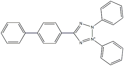 2,3-Diphenyl-5-(4-biphenylyl)-2H-tetrazol-3-ium 结构式