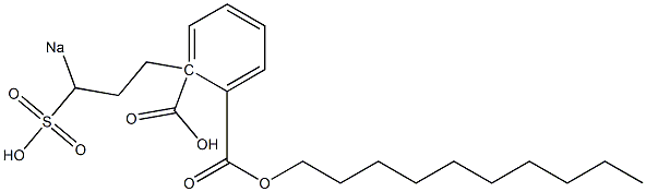 Phthalic acid 1-decyl 2-(3-sodiosulfopropyl) ester 结构式