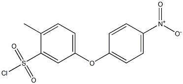 5-(4-Nitrophenoxy)-2-methylbenzenesulfonyl chloride 结构式