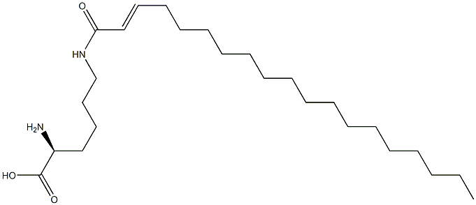 N6-(2-Nonadecenoyl)lysine 结构式