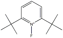 1-Fluoro-2,6-di-tert-butylpyridinium 结构式