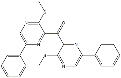 Phenyl[2-(methylthio)pyrazin-3-yl] ketone 结构式