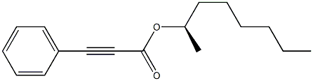 (-)-Phenylpropiolic acid (R)-1-methylheptyl ester 结构式