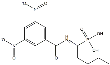 3,5-Dinitro-N-[(1R)-1-phosphonopentyl]benzamide 结构式