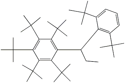 1-(Penta-tert-butylphenyl)-1-(2,6-di-tert-butylphenyl)propane 结构式