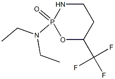 Tetrahydro-2-diethylamino-6-trifluoromethyl-2H-1,3,2-oxazaphosphorine 2-oxide 结构式