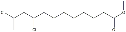 9,11-Dichlorolauric acid methyl ester 结构式