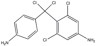 (4-Aminophenyl)(4-amino-2,6-dichlorophenyl)dichloromethane 结构式