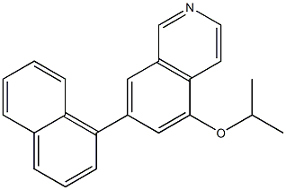 5-(Isopropyloxy)-7-(1-naphtyl)isoquinoline 结构式