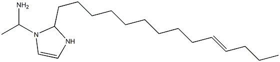 1-(1-Aminoethyl)-2-(10-tetradecenyl)-4-imidazoline 结构式