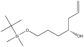 (R)-1-[(tert-Butyldimethylsilyl)oxy]-4-hydroxy-6-heptene 结构式