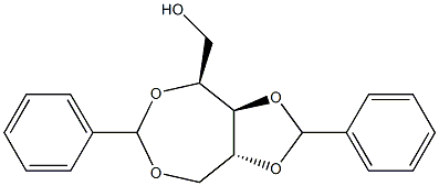 2-O,5-O:3-O,4-O-Dibenzylidene-D-xylitol 结构式