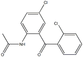 2',5-Dichloro-2-acetylaminobenzophenone 结构式