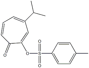 3-Isopropyl-7-oxo-1,3,5-cycloheptatrienyl p-toluenesulfonate 结构式