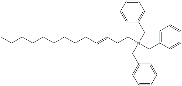 (3-Tridecenyl)tribenzylaminium 结构式