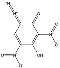 6-Diazo-3-hydroxy-2,4-dinitro-2,4-cyclohexadien-1-one 结构式