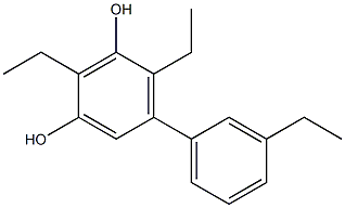 2,4-Diethyl-5-(3-ethylphenyl)benzene-1,3-diol 结构式