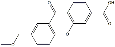 7-Methoxymethyl-9-oxo-9H-xanthene-3-carboxylic acid 结构式