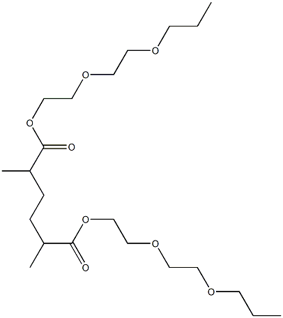 2,5-Dimethyladipic acid bis[2-(2-propoxyethoxy)ethyl] ester 结构式