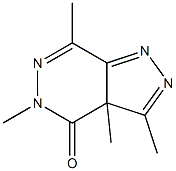 3,3a,5,7-Tetramethyl-3aH-pyrazolo[3,4-d]pyridazin-4(5H)-one 结构式