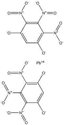 Lead(IV)bis(4,5,6-trinitrobenzene-1,3-diolate) 结构式