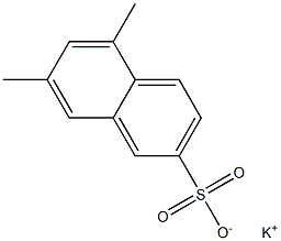 5,7-Dimethyl-2-naphthalenesulfonic acid potassium salt 结构式