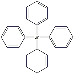 Triphenyl(2-cyclohexenyl)stannane 结构式