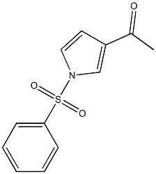 1-(Phenylsulfonyl)-3-acetyl-1H-pyrrole 结构式