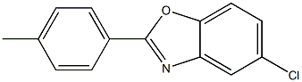 5-Chloro-2-[4-methylphenyl]benzoxazole 结构式