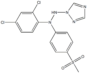 1-(1H-1,2,4-Triazol-1-yl)-2-[4-(methylsulfonyl)phenyl]-2-(2,4-dichlorophenyl)hydrazine 结构式