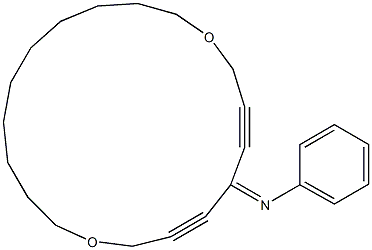 16-Phenylimino-1,12-dioxacyclononadeca-14,17-diyne 结构式
