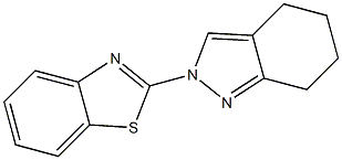 4,5,6,7-Tetrahydro-2-(benzothiazol-2-yl)-2H-indazole 结构式