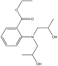 2-[Bis(2-hydroxypropyl)amino]benzoic acid ethyl ester 结构式