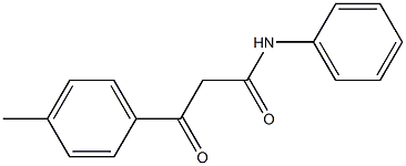 N-Phenyl-3-oxo-3-(4-methylphenyl)propanamide 结构式