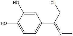 4-[2-Chloro-1-(methylimino)ethyl]-1,2-benzenediol 结构式