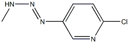 1-(6-Chloro-3-pyridyl)-3-methyltriazene 结构式