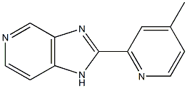 2-(4-Methylpyridin-2-yl)-1H-imidazo[4,5-c]pyridine 结构式