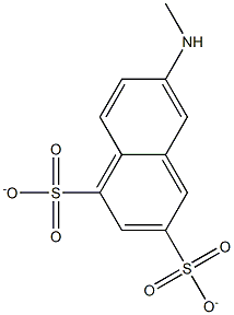 6-Methylamino-1,3-naphthalenedisulfonate 结构式