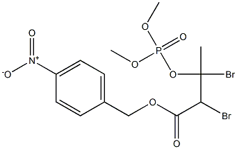 (4-Nitrophenyl)methyl 2,3-dibromo-3-[(dimethoxyphosphinyl)oxy]butanoate 结构式