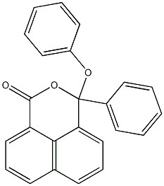 3-Phenyl-3-(phenoxy)-1H,3H-naphtho[1,8-cd]pyran-1-one 结构式