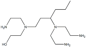 2-[N-(2-Aminoethyl)-N-[3-[bis(2-aminoethyl)amino]hexyl]amino]ethanol 结构式